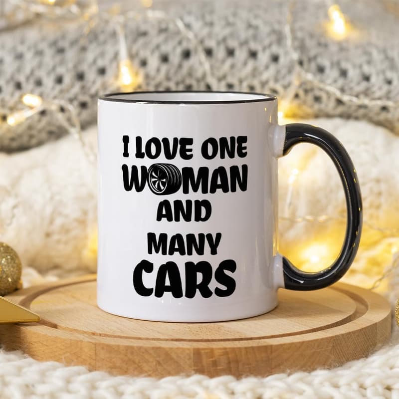 Valentine's Day Car Lover Mug - 11 OZ