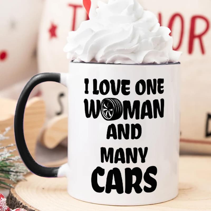 Valentine's Day Car Lover Mug - 11 OZ