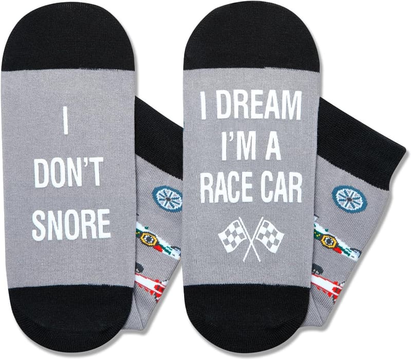 Tractor Race Car Novelty Socks for Men