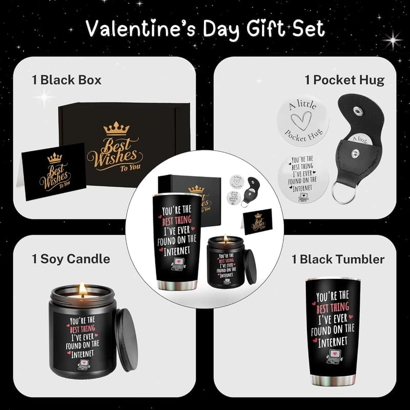 Birthday Gift Set: Tumbler & Candle for Men