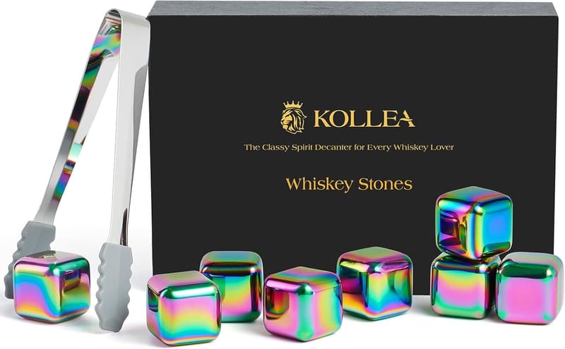 Anniversary Whiskey Stones, Multicolor Stainless Steel