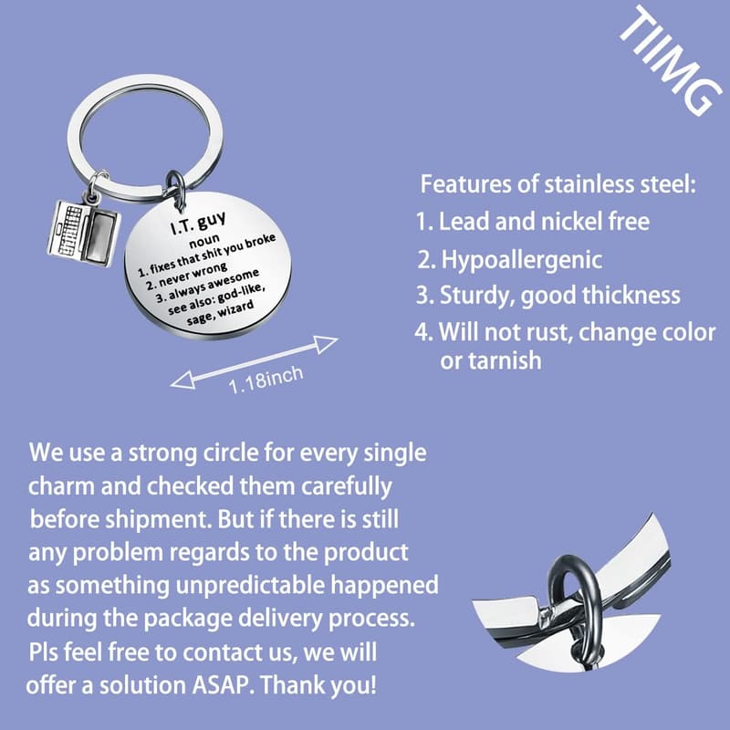 Tech Keychain Gift for IT Professionals