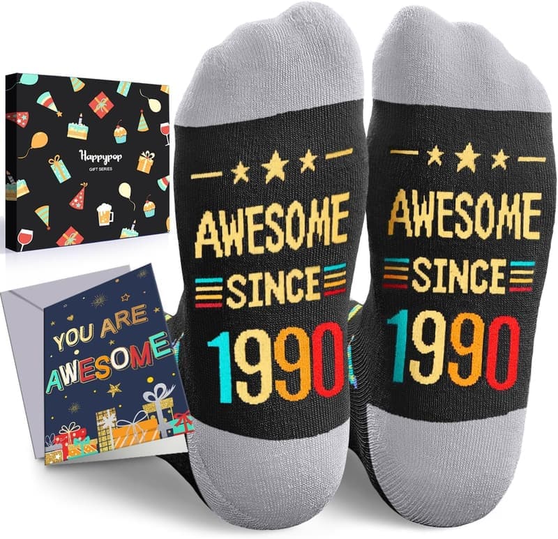 35th Birthday Socks & Card for Men