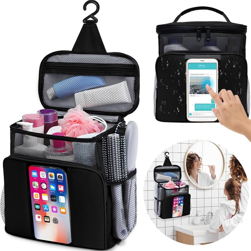Travel Shower Caddy for College & Camping - Large & Portable