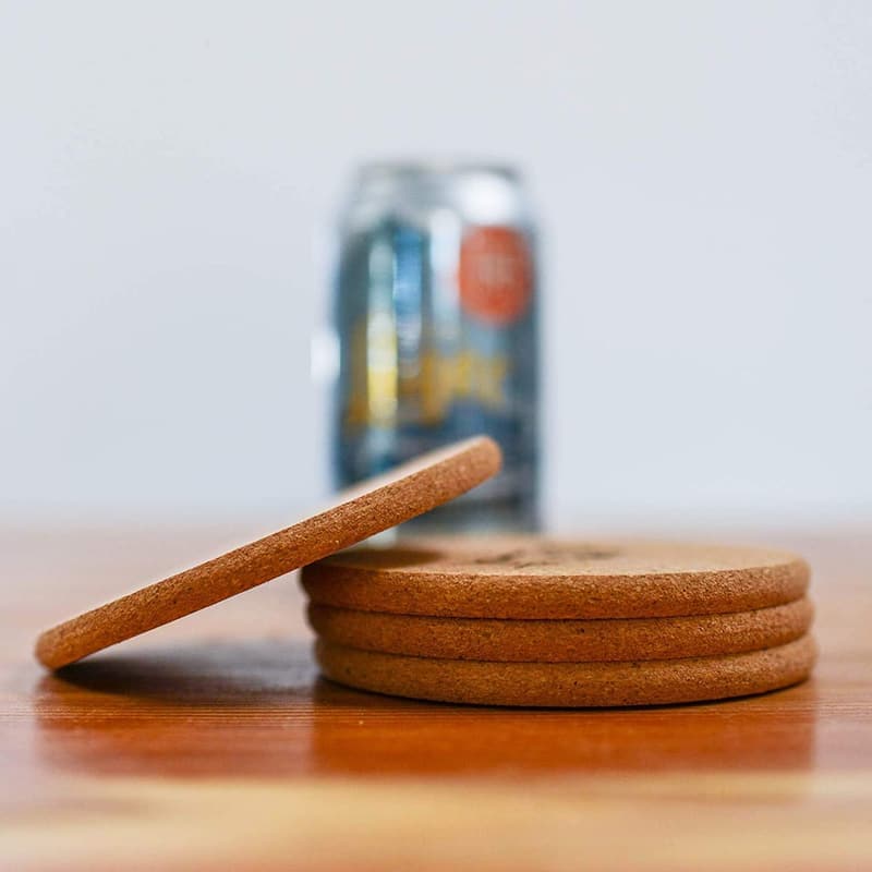 Birthday Gift for Men Fish Coasters - Cork Drink Mats