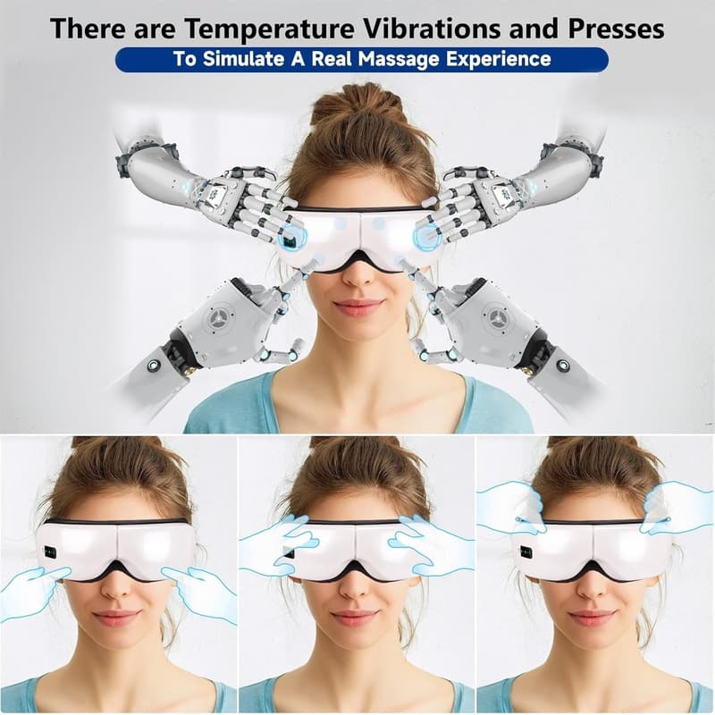 Portable Eye Massager for Dry Eyes & Migraine Relief