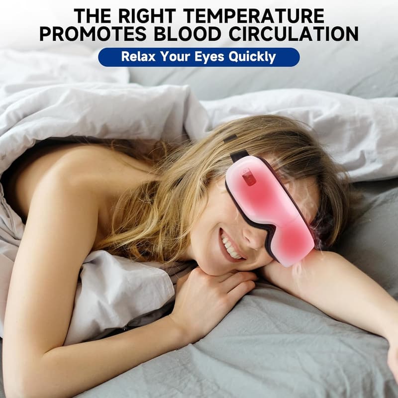 Portable Eye Massager for Dry Eyes & Migraine Relief