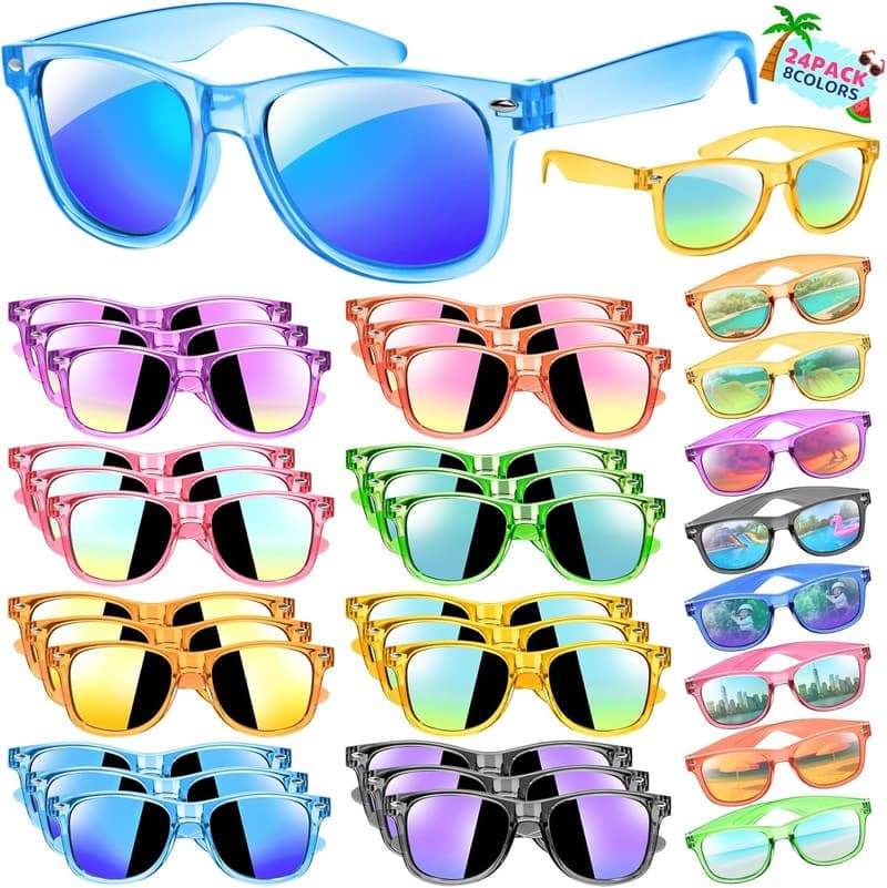 Kids Party Favor Sunglasses, 24PCS UV 400 Protection