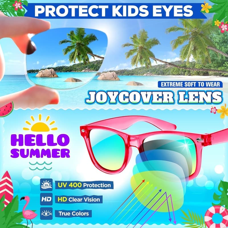 Kids Party Favor Sunglasses, 24PCS UV 400 Protection