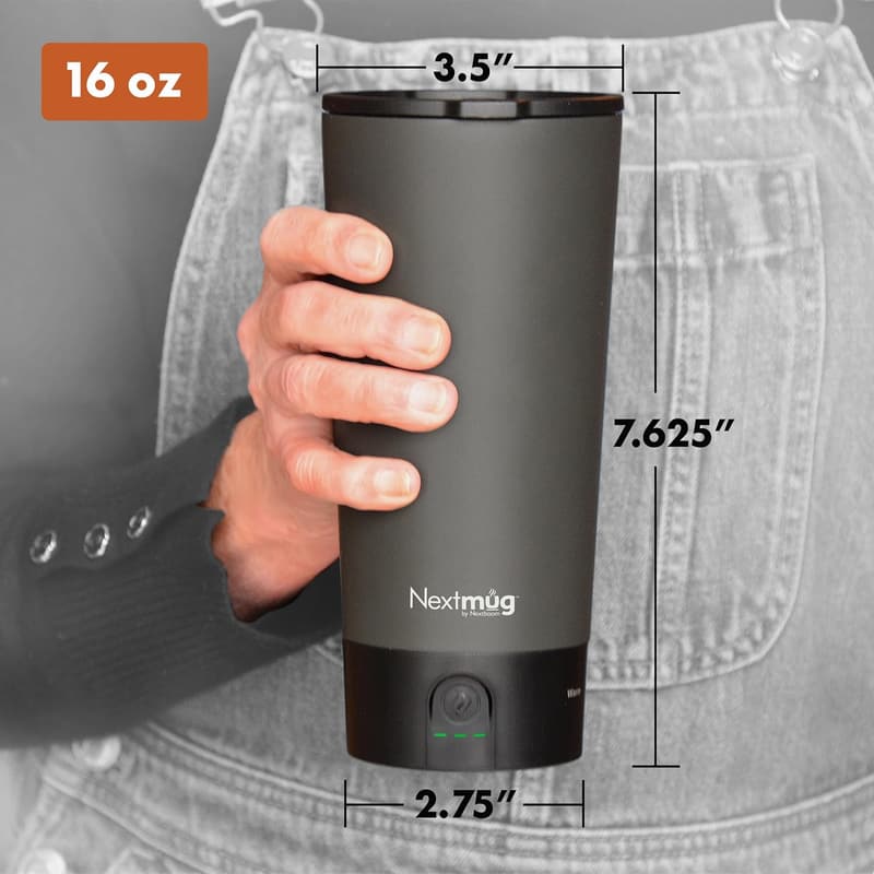Self-Heating Travel Mug, Graphite 16 oz