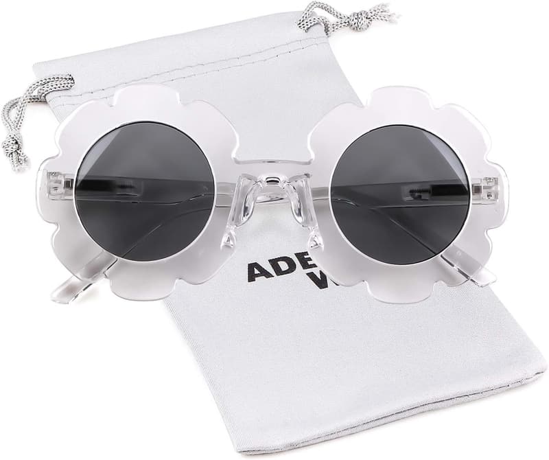 Kids' Round Flower Sunglasses | UV 400 Protection