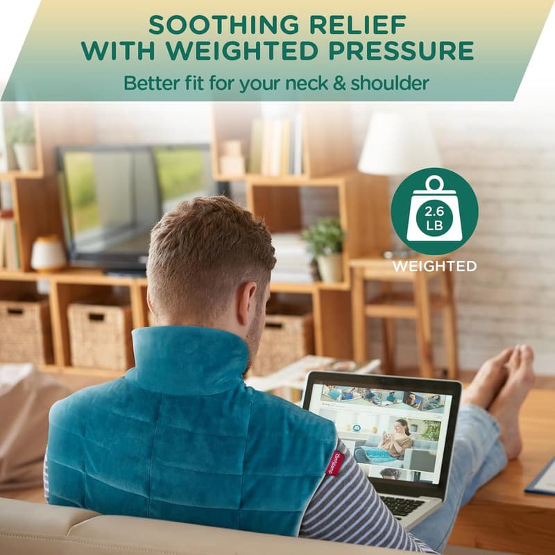 Father's Day Weighted Heating Pad for Pain Relief