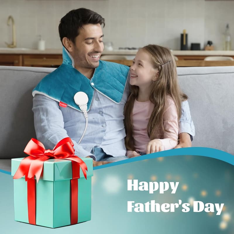 Father's Day Weighted Heating Pad for Pain Relief