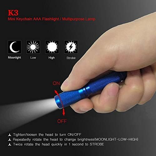 Keychain Flashlight - 150 Lumens, Multipurpose EDC Gift