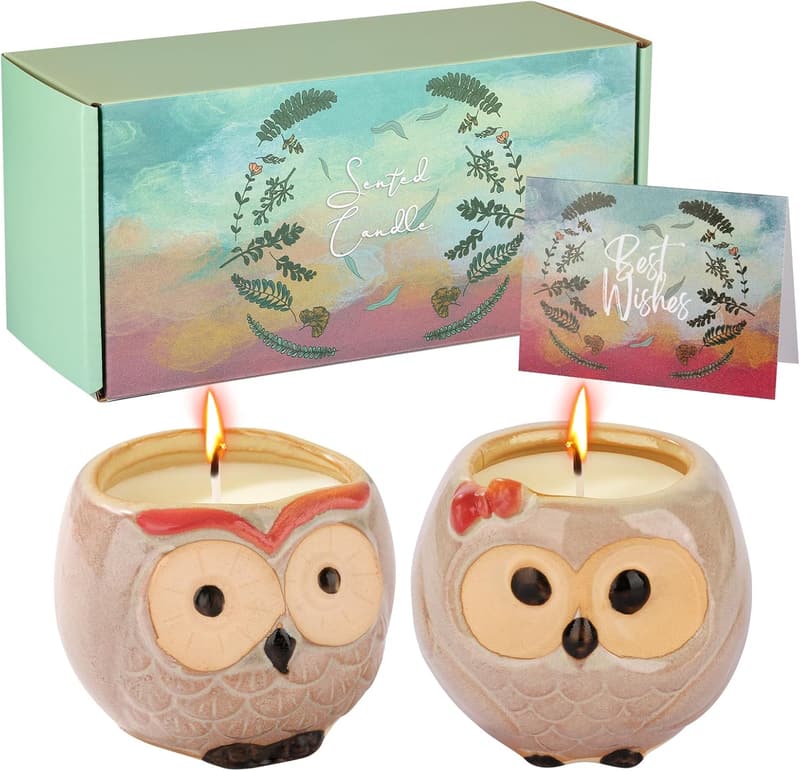 Mother's Day Owl Scented Candle Set