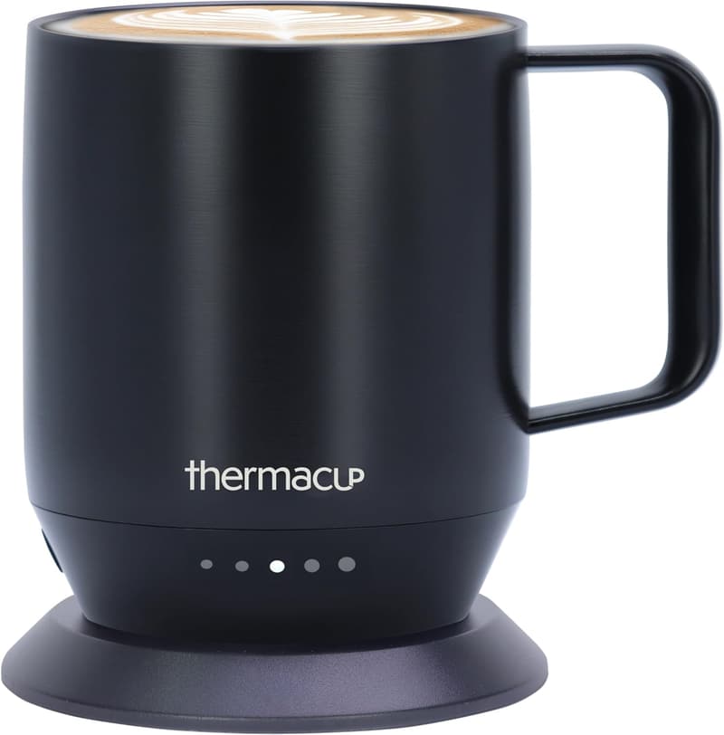 Smart Heated Coffee Mug, 5 Temp Settings, Midnight Black, 12oz