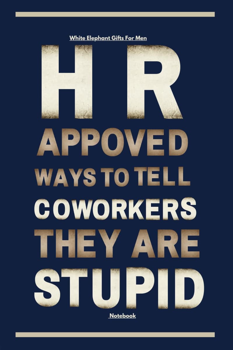 White Elephant Notebook: Humorous Coworker Gift
