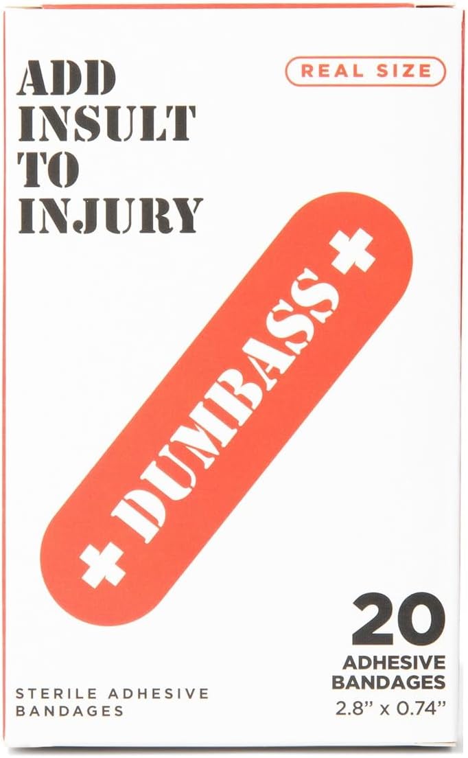 White Elephant Dumbass Bandages - 20 Latex-Free Sterile Strips