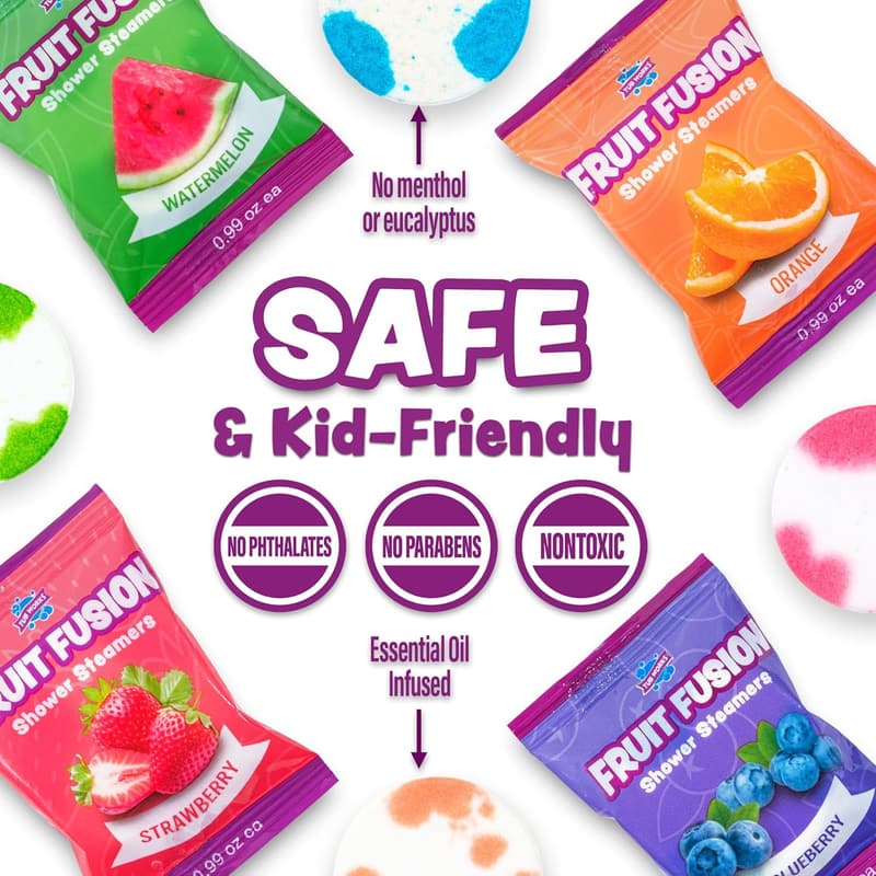 Kids' Fruity Shower Steamers Variety Pack