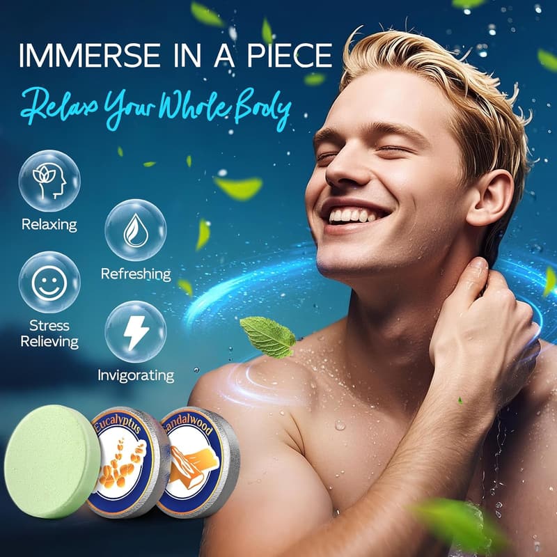 Father's Day Shower Steamers: Natural Relaxation Bombs