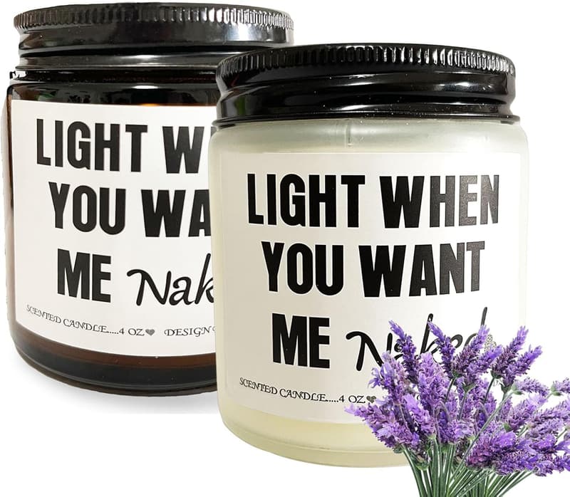 Valentine's Candle Set for Him - Funny Gift
