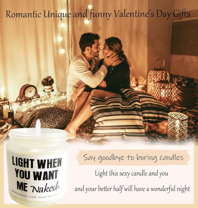 Valentine's Candle Set for Him - Funny Gift