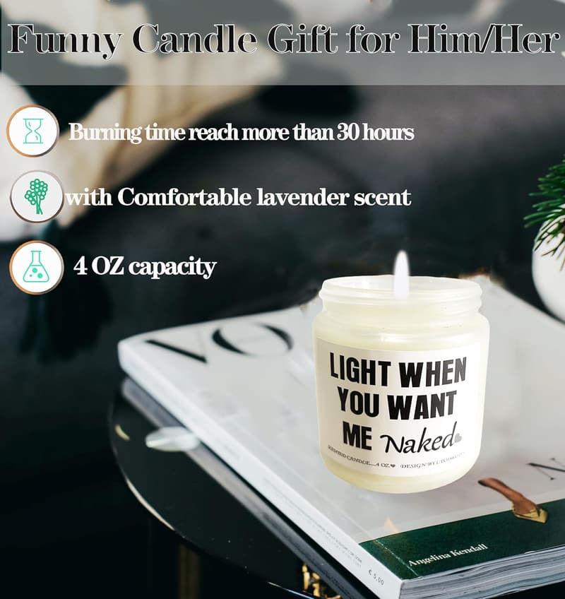 Valentine's Candle Set for Him - Funny Gift