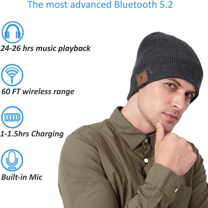 Bluetooth Knit Cap with HD Speakers