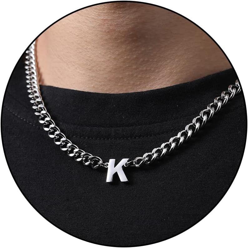 Graduation Letter Pendant Necklace, Stainless Steel