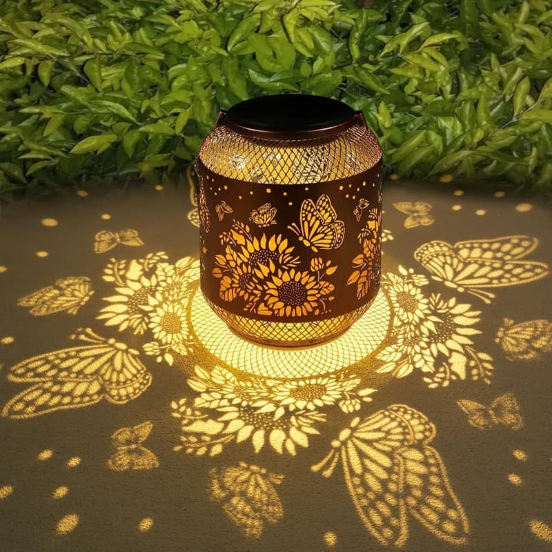 Christmas Butterfly Solar Lanterns - Outdoor Waterproof Decor