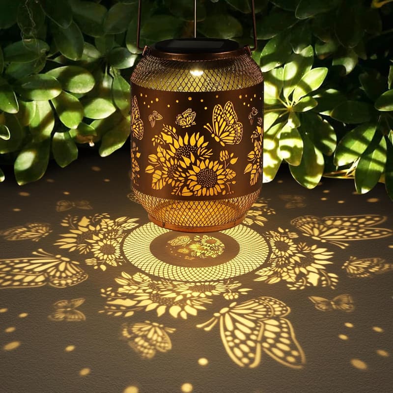 Christmas Butterfly Solar Lanterns - Outdoor Waterproof Decor