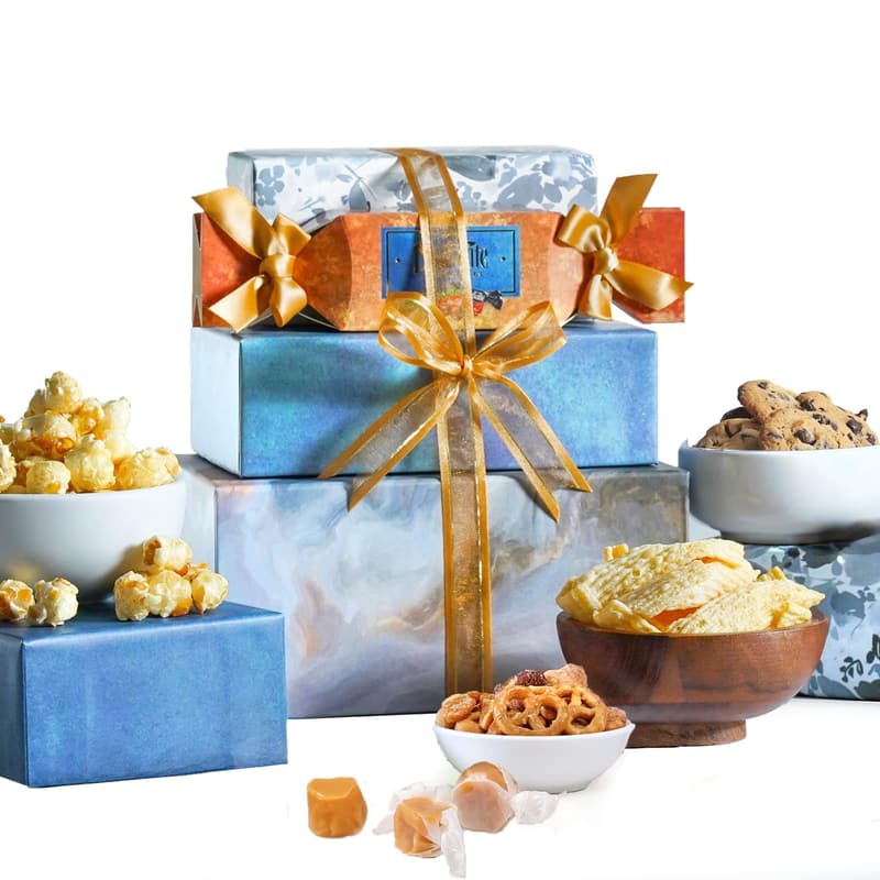 Father's Day Snack Gift Basket Tower