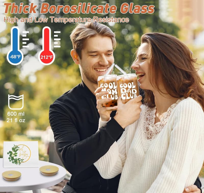 Baby Shower Gift Set: Coffee Glass & Baby Items for Parents
