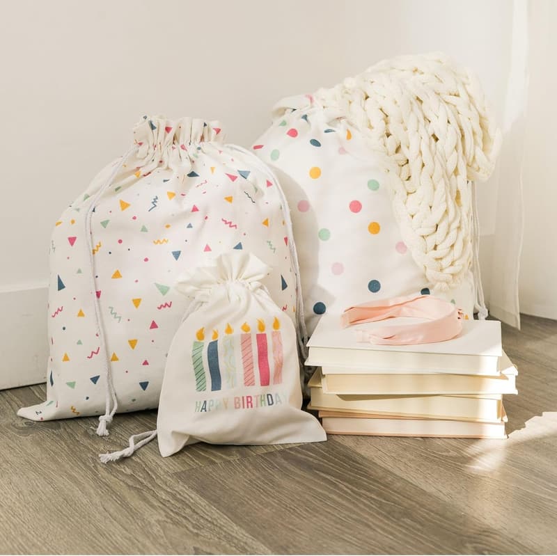 Birthday Drawstring Gift Bag, 22