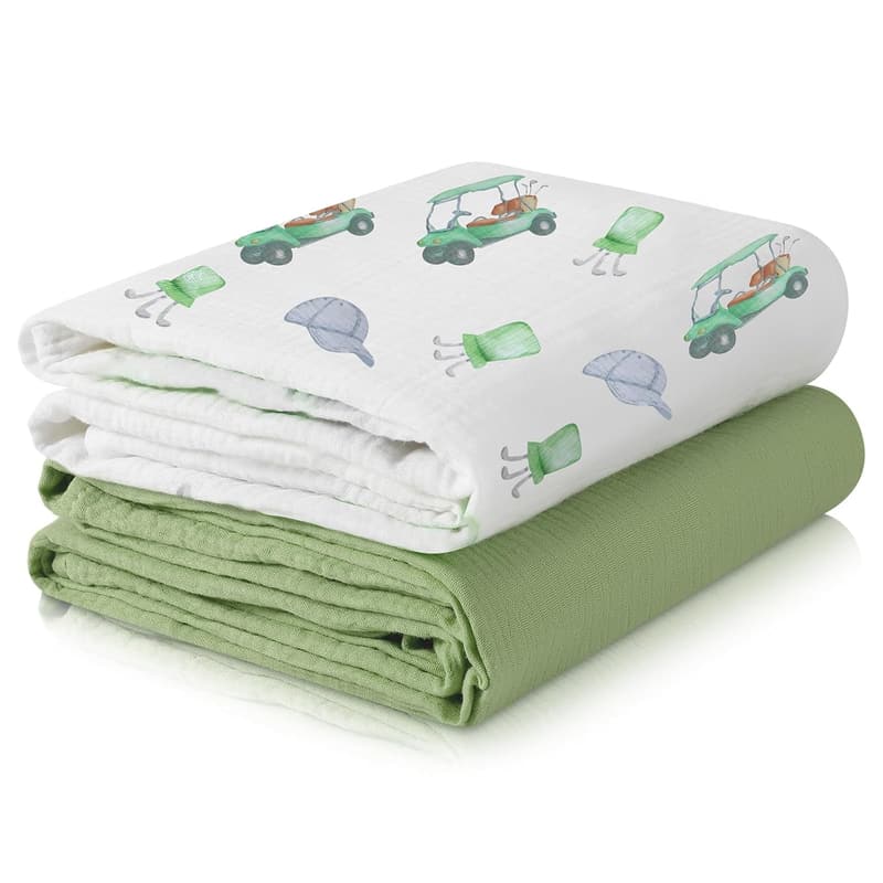 Baby Muslin Swaddle Blankets, Gender-Neutral, 47x47 Inch