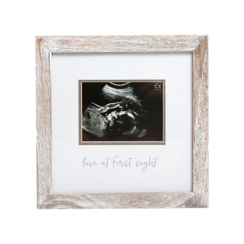 Pregnancy Ultrasound Frame, Rustic Keepsake for Parents
