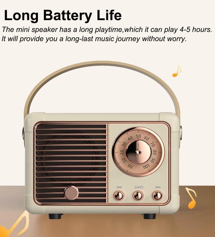 Birthday Gift: Beige Retro Bluetooth Speaker