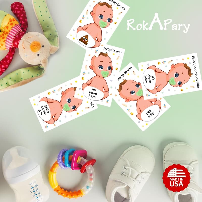 Baby Shower Scratch-Off Game, Gender Neutral, 40 Cards