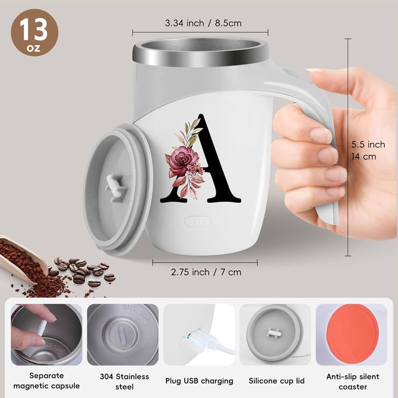 New Mom Insulated Magnetic Stirring Mug