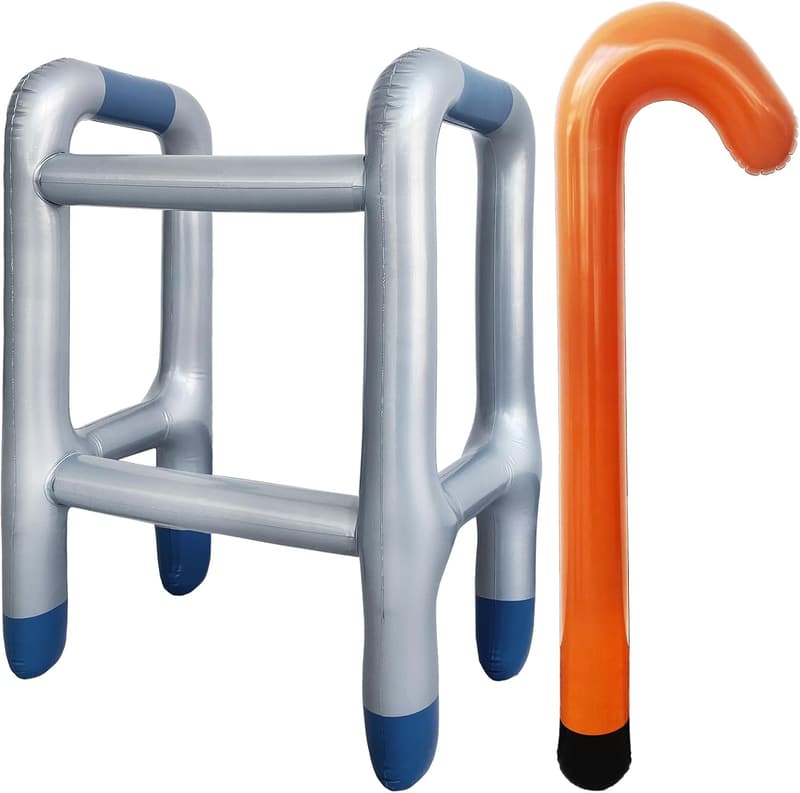 Retirement Party Inflatable Walker & Cane Accessories