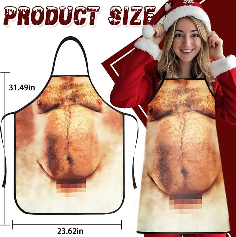 Christmas White Elephant Funny Apron for Men