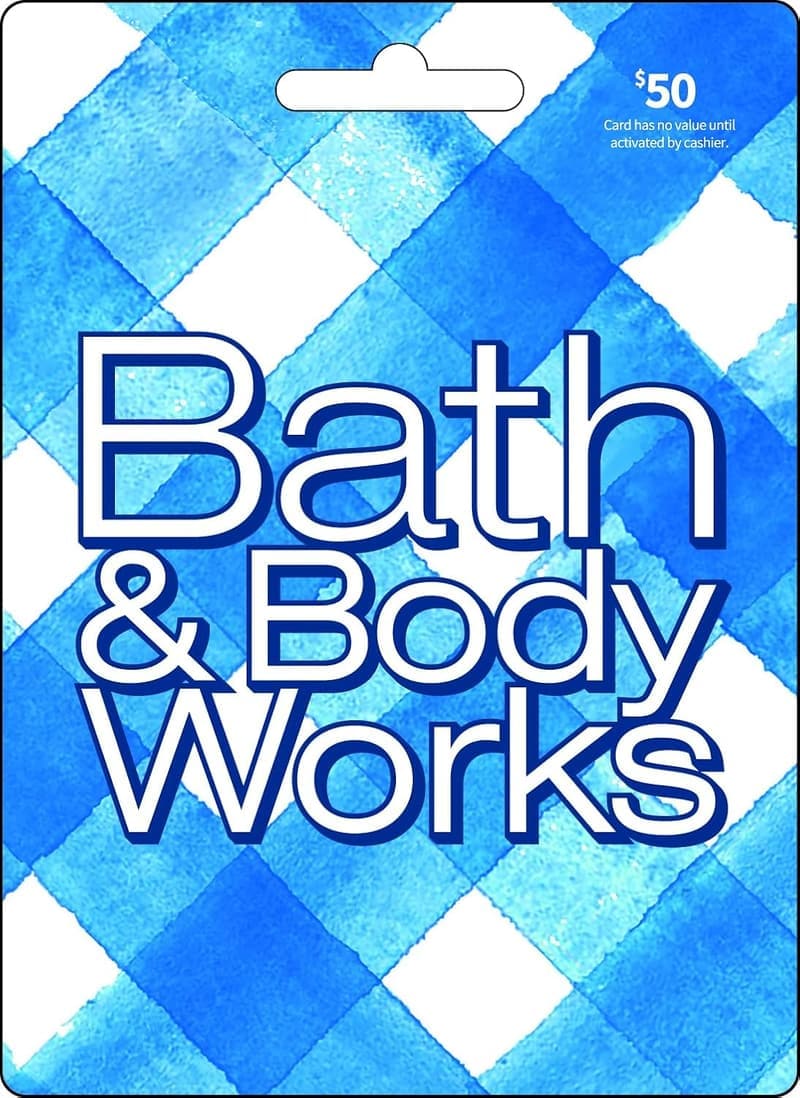 Gift Card for Bath & Body Works $50