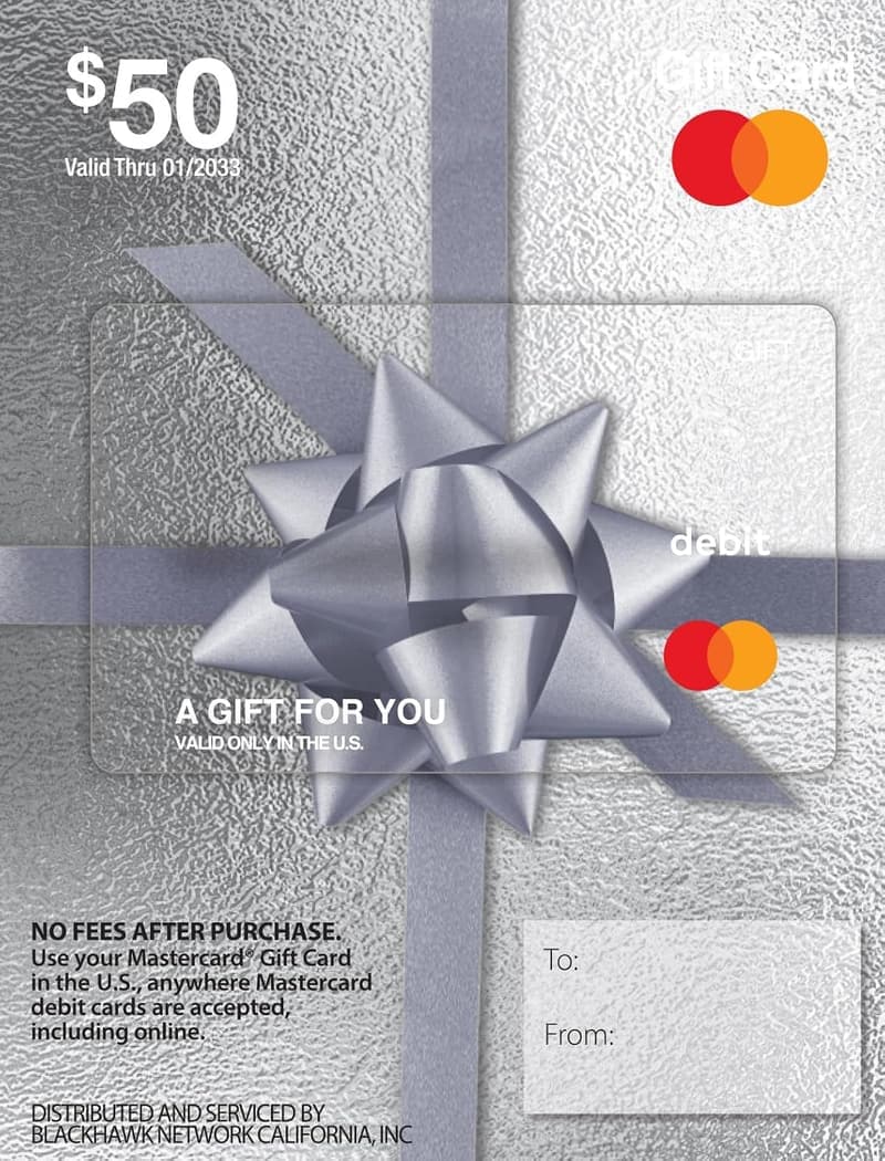 Mastercard Gift Card - $50 Value