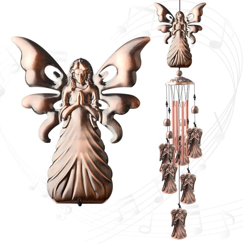 Memorial Wind Chimes for Women - Angel Yard Decor