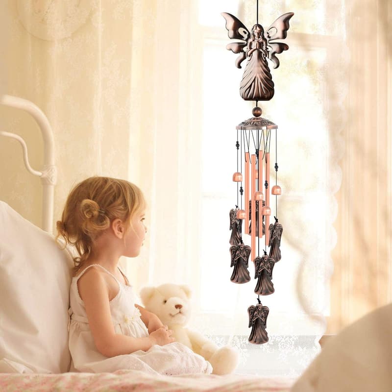 Memorial Wind Chimes for Women - Angel Yard Decor