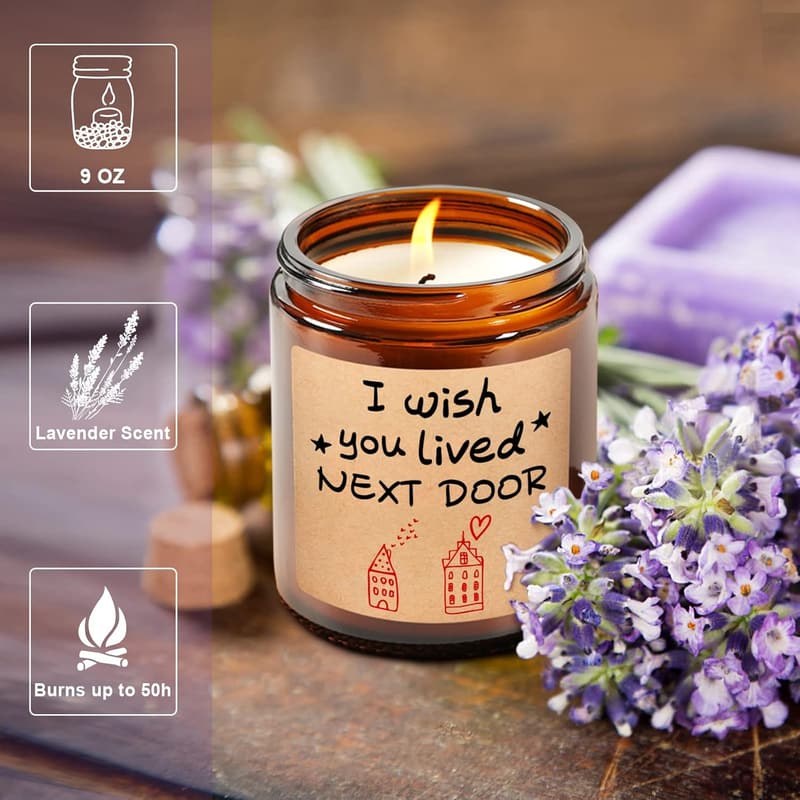 Mother's Day Lavender Candle for Women