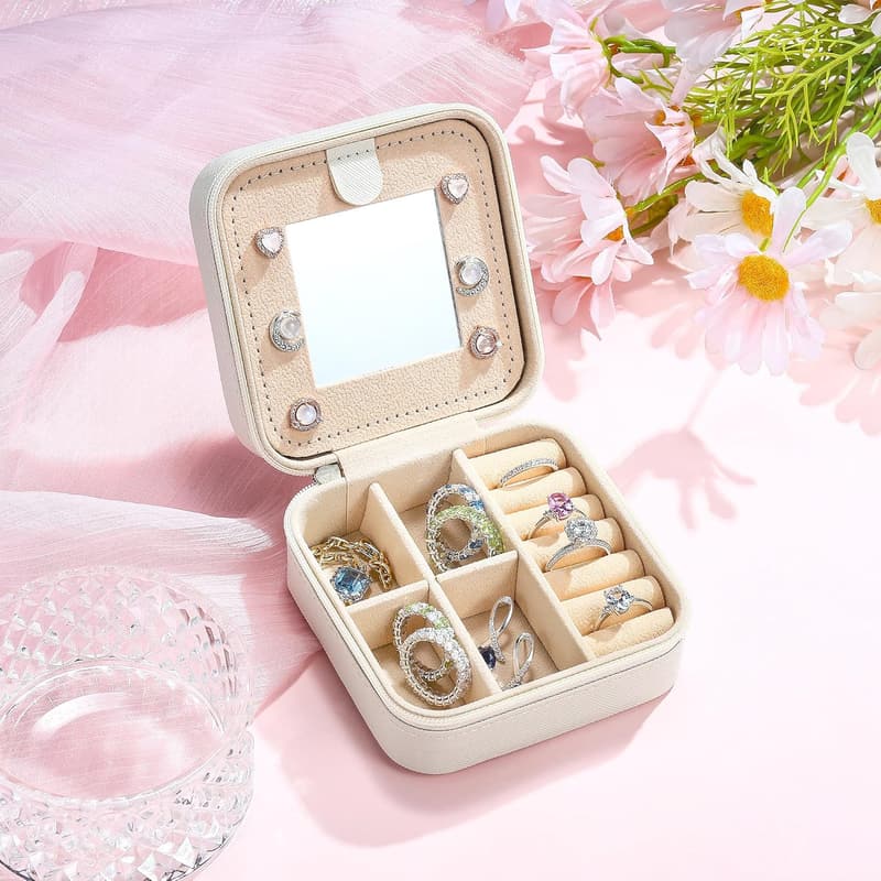 Birthday Jewelry Case, Letter A, for Girls & Teens