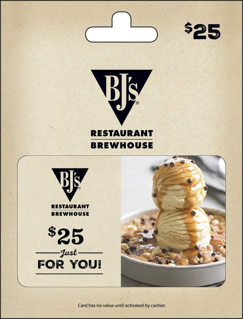 BJ's Restaurant $25 Gift Card