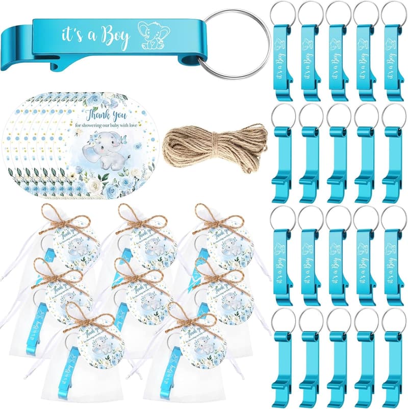 Elephant Theme Bottle Opener Favor Set for Parties