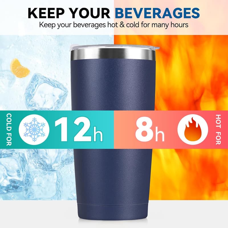 Father's Day Navy Tumbler, 20oz, for Grandpa